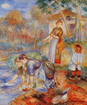 Pierre Auguste Renoir : Laundresses
